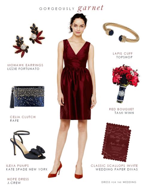 garnet color dress